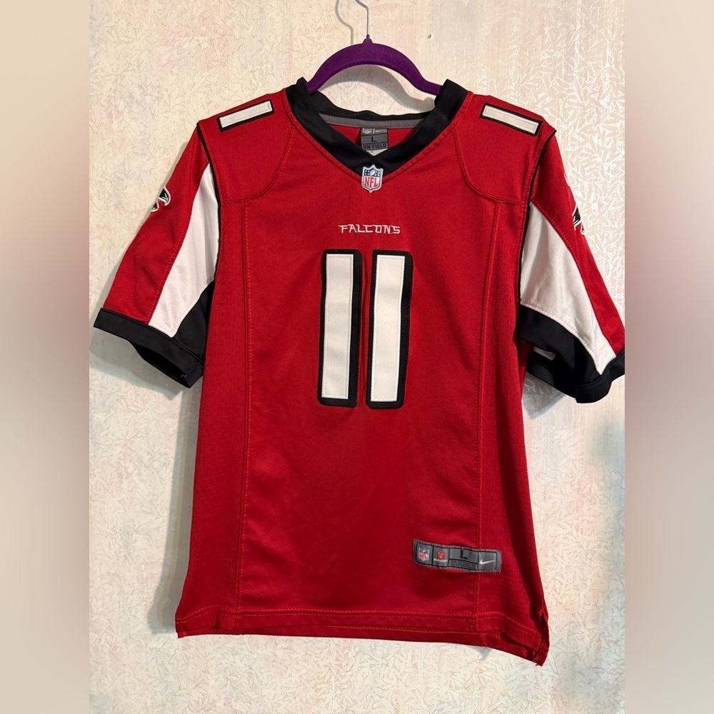 Nike Julio Jones #11 Atlanta Falcons NFL On Field Jersey Red Youth Size Large